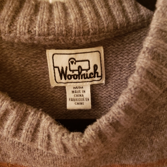 Woolrich Mountain Range Intarsia Lambswool Sweater - Picture 2 of 4